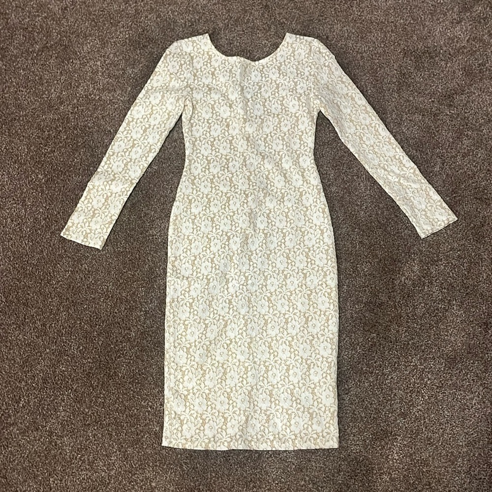 Gold glittery TFNC dress. Size small. Excellent condition.